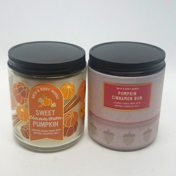 Bath & Body Works Accents Bath Body Works 2 Single Wick Candles